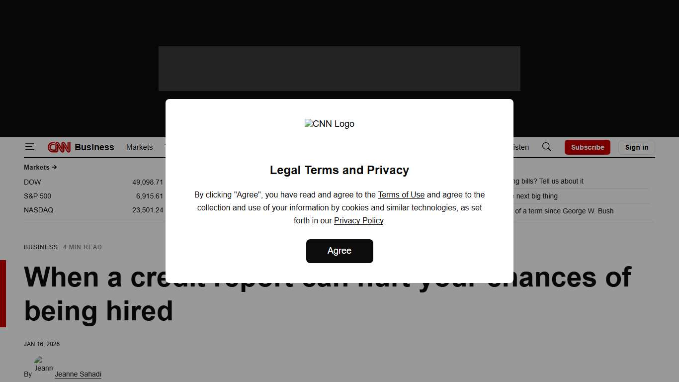 Background checks: When a credit report can hurt your chances of being hired CNN Business
